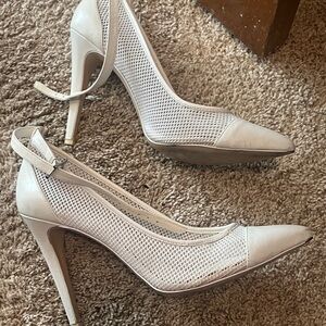 BCBGeneration White Mesh Heels